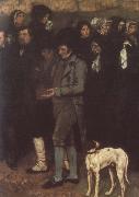 Gustave Courbet Interment USA oil painting artist